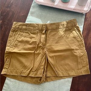 J. Crew Women's Khaki Green Chino Shorts